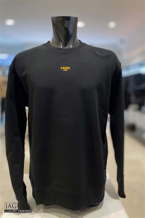 fendi black jaguar sweatshirt barneys|fendi sweater men's.